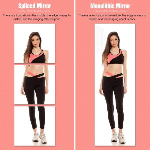 47.25x15.75 Inch Full-Length Mirror,Acrylic Shatterproof Soft Mirror, Non-Glass Wall-Mounted Fitness Mirror for Home, Lightweight Durable Modern Decor for Bedroom/Living Room/Cloakroom