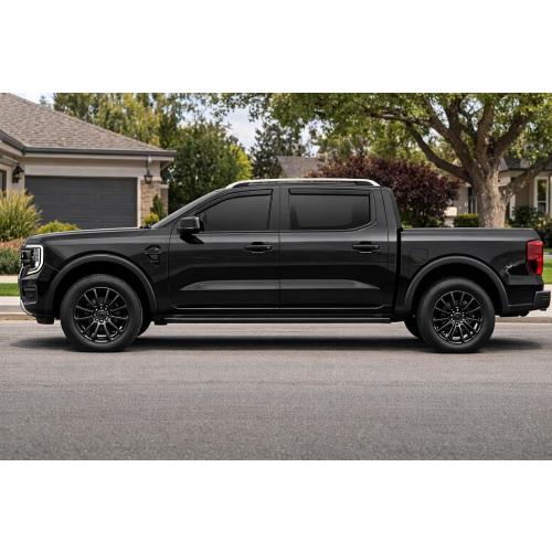 2024-2026 in-Channel Rain Guards for Ford Ranger XL XLT Lariat Raptor Side Window Visor Deflectors Tinted Vent Shades 2025