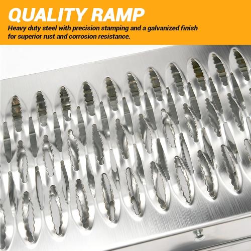 Portabe Folding Steel Ramps, 500 lbs, 77 1-Pcs Heavy-Duty Ramps with Wider Ramp Surface, Anti-Slip Stable Loading Ramp, Fit for Motorcycle, Dirt Bike, ATV, UTV, Lawn Mower, Electric Bicycle