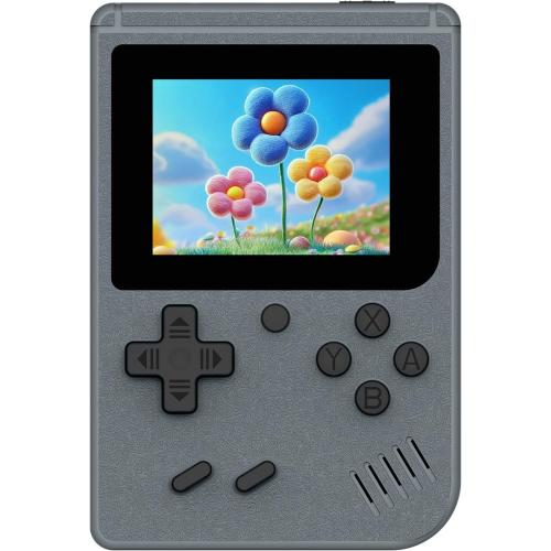 Retro Handheld Games Console Built-in 400 Video Games, Portable Handheld Emulator with 3.0 Inch Screen, Mini Travel Retro Gaming Consle (Gray)