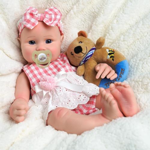 JIZHI Reborn Baby Dolls Silicone Full Body -16 Inch 5.73lb Weighted Full Platinum Silicone Baby Doll Real Life Baby Dolls with Complete Accessories for Kids Age 3