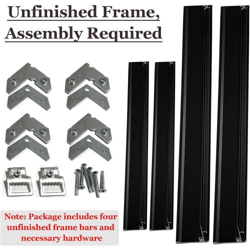 Metal Canvas Frame for 24x36 Oil Paintings, 1.5” Deep DIY Canvas Floater Frame for Portrait Landscape Prints Art Show Gallery Wall Home Office Living Room Decor (Black)
