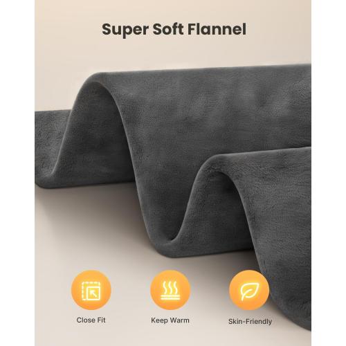 iDOO Heating Pad for Back Pain Relief, Large Weighted Electric Heat Pad for Neck Shoulders, Christmas Birthday Gifts for Women Men Elderly, FSA Eligible Items only List, 24x33, ETL Certified, Gray