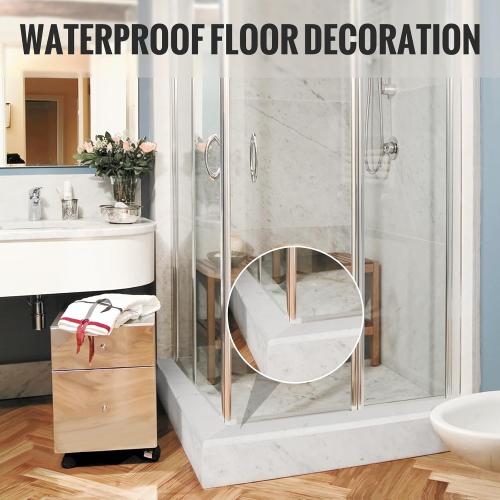 Natural White Marble Threshold 4x30 Inch - Waterproof Floor Transition Strip with Non-Slip Surface for Bathroom Shower, Doorways & Room Dividers