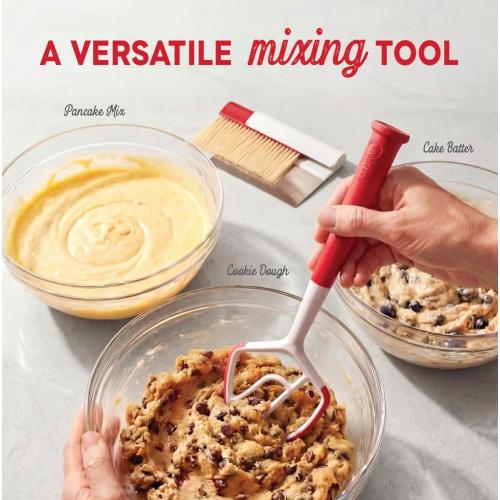 KneadAce Dough Wand, Reinvented Danish Dough Whisk for Sourdough Mixing
