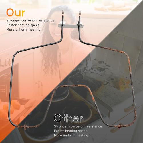 WB44T10010 Oven Element Replacement fit for GE-Spectra,Oven Element fit for KEN.MORE 911 Oven Bottom Heating Element,164D3871P001 JBS55WK2WW JBP67BH1WH JBP64WB4WW JBP64BH2WH JBP62DM2BB prime&swift