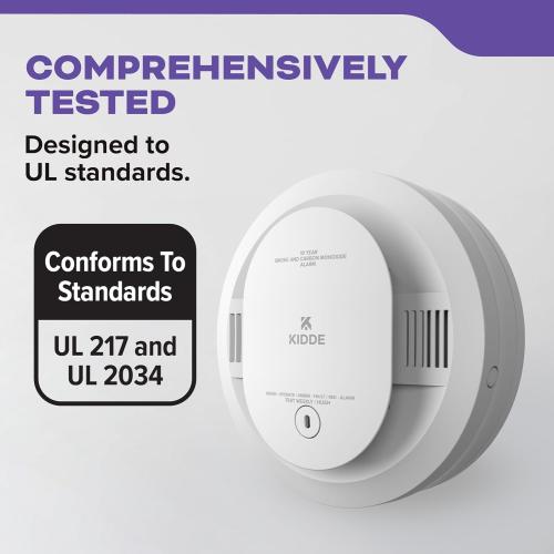 Kidde Smoke & Carbon Monoxide Detector, 10-Year Battery, 30CUD10, 1 Pack