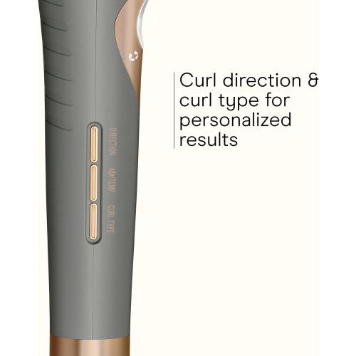 INFINITI PRO CONAIR Curl Secret Automatic Curling Iron, ¾-inch Curling Iron Barrel, Automatic Hair Curler for All Hair Types and Lengths, Dual Voltage for Worldwide Travel, Gray/Gold