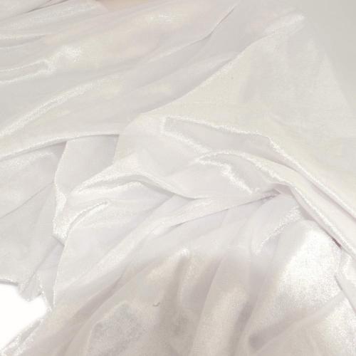 Stretch Velvet Fabric for Costumes and Crafting by The Yard (White,1 Yard)