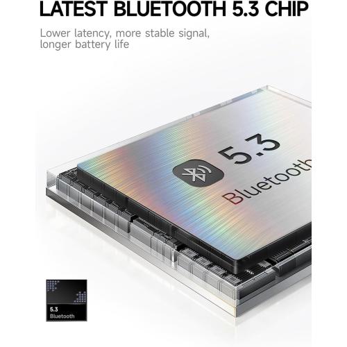 Picun B8 Headphones Wireless Bluetooth, 120H Bluetooth Headphone Over Ear with 3EQ Music Modes, Hands-Free Calls, Deep Bass Headphones for Travel Home Office Cellphone PC (Pink)