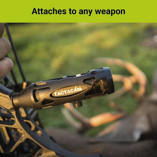 TACTACAM Solo WiFi Hunting Action Camera - Hunter Package - Includes Bow Stabilizer, Gun Mount and Under Scope Rail Mount