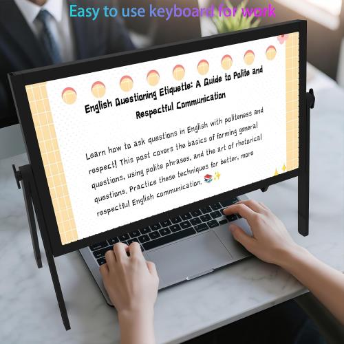 Size 21 inch Screen Magnifier for Laptop ，3D HD Screen Expanders for Movies, Videos, and Gaming, Screen Magnifier with Adjustable Angle Design Amplifier Desktop Magnifying for Seniors Reading (Black)