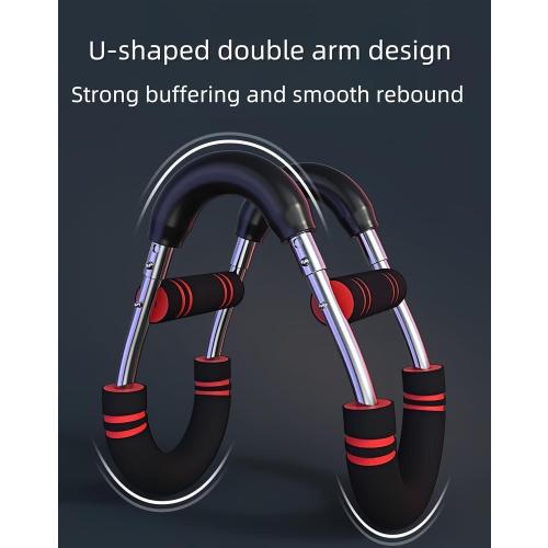 Black and Red Twister Arm Exerciser,80-110lb Adjustable Spring Workout Bar, Forearm Triceps Chest Enhanced Exercise Strengthener,Portable Home Fitness Equipment, Detachable Design Fitness Anywhere