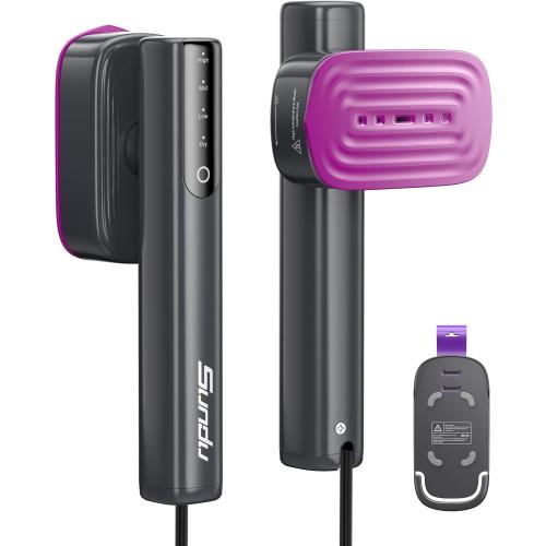 Steamer for Clothes,1200W Powerful Portable Steamer Iron,15s Fast Heat-up,100ml Tank,20 Min Continuous Steam, Wrinkle Remover for Travel, Home, Office(Purple)