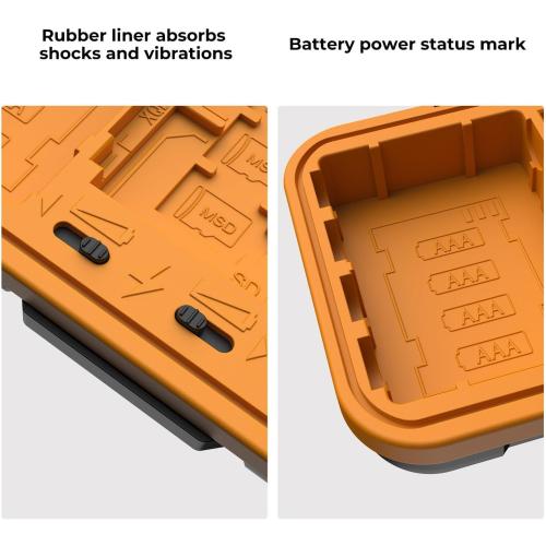 K&F CONCEPT Camera Battery SD Card Holder for 4 SD Cards/6 TF/2 CF/2 XQDs Cards, 2 Slots Battery Storage Case, Water-Resistant Anti-Shock Case for DSLRs, Action Camera Batteries, NP-FZ100