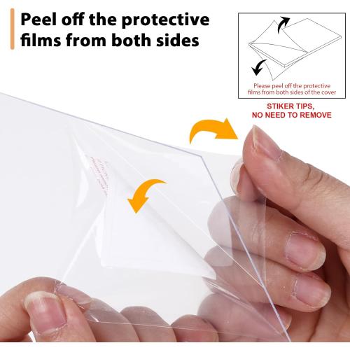 Fixwal 12x16 Poster Frame Set of 6 with Plastic Cover, PVC, White
