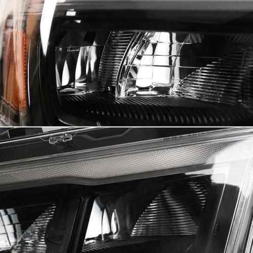 FIONE LED Headlight Assembly Compatible with Dodge Ram 1500 2019-2022 Black Cover Headlamp Right Passenger Side 68533274AA CH2503320
