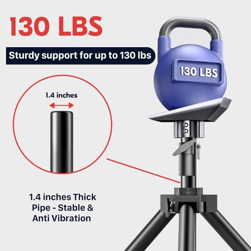 Starlink Gen 3 Tripod Stand, Adjustable Heavy Duty Mount for Outdoor Camping and RVing, Compatible with Starlink Gen 3/V4, Included Slide-in Tube Adapter, Easy Installation