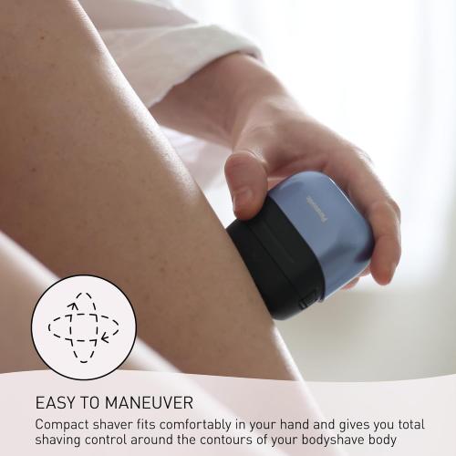 Color Purple Panasonic Swipe Right Travel Shaver for Women, Portable Electric Razor with USB-C Charging, 3-Blade Cutting System for Dry or Wet Use - ES-CM3A-V