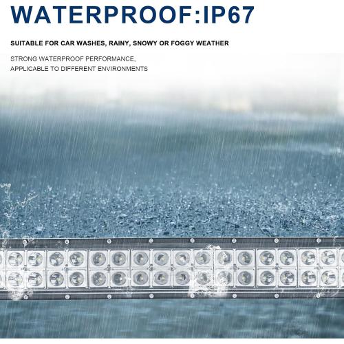 WeiSen 240W Roof LED Light Bar Kit with Plug & Play Wiring Harness, 42 Curved LED Light Bar and Upper Windshield Mounting Brackets Compatible with Polaris RZR PRO R 4 2022-2026