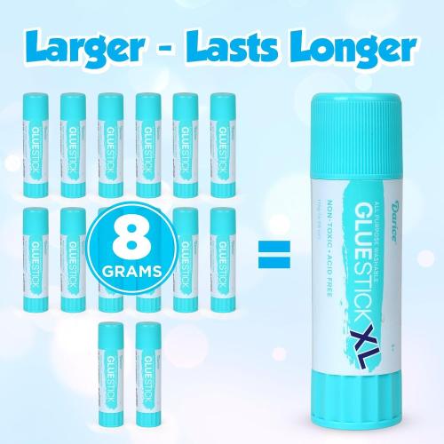Darice Giant Glue Sticks, Large 115-gram Jumbo XL Glue Stick - Washable, Non-Toxic - Classroom School Supplies - 1 Pack 4.05oz