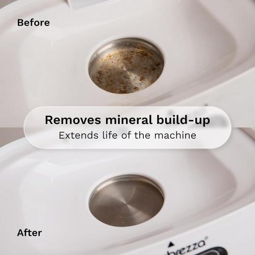 Baby Brezza Descaler 8 oz. Made in USA. Universal Descaling Solution for Baby Brezza and other baby appliances. Removes mineral build-up and extends your machine’s lifespan