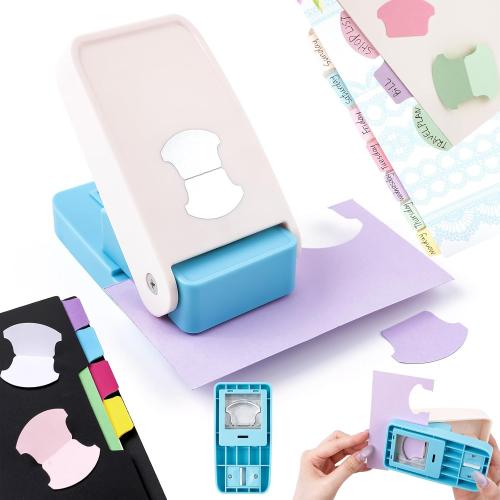 BAOFALI Tab Punch Whale-Tail Tab Punch Maker Puncher for Notebooks Calendars, Planners, or Albums for Scrapbook Tabs, Junk Journals, Bible Tabs, December Daily, Planner Inserts, and More Projects