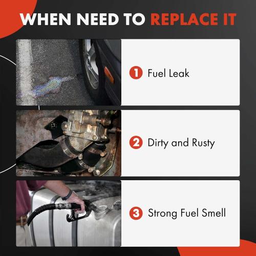 A-Premium Fuel Tank Filler Neck Pipe Hose Compatible with Ford Explorer 2013-2019, Flex 2013-2015, Police Interceptor Sedan 2013-2019 & Lincoln MKS 2013-2016, Replace# DB5Z9034A, DB5Z9034B