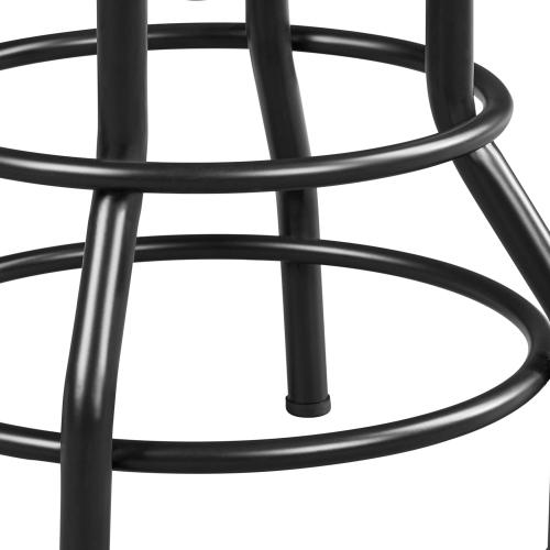 Yaheetech Industrial Vintage Counter Height Adjustable Bar Stool Rustic Metal Bar Stool with Round Wood Seat Kitchen/Dining/Cafe Chair 20-27 Inch Tall, Brown, 2PCS