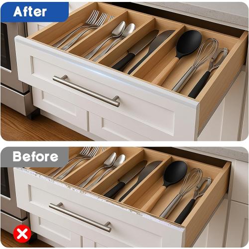 Cabinet Protector Edge Guard (Pack of 6), 24 Clear PVC Cabinet Edge Protectors for 3/4 Thick Kitchen Cabinets Doors – Slip-On No-Tool Sliding Installation