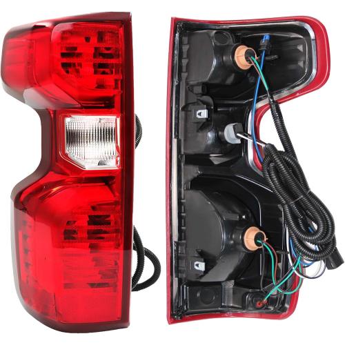 Generic Tail Light Assembly Fit for 2019-2023 Chevy Silverado 1500 2020-2023 Silverado 2500HD 3500HD Replacement Left Driver Side, Red