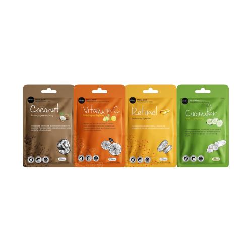 Celavi Essence Facial Face Mask K-Beauty Skincare Korea Skin Care Moisturizing 12 Pack B Set