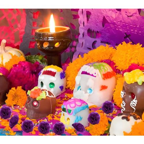 2Pack Artificial Marigold Flowers with Stems, 120Pcs Purple Flowers Silk Flower Marigolds for Day of The Dead Decoration, Diwali Decor, Ofrenda Decor, Marigold Garland Decor (120Purple)