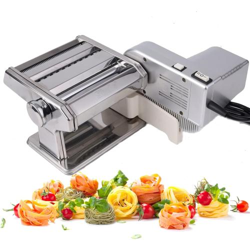 Shule Electric Pasta Maker with Motorized Roller, Stainless Steel