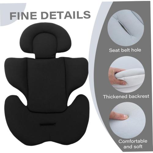Car Seat Cushion for Baby, 360° Surround Anti-Collsion Infant Car Seat Insert, 2-in-1 Ergonomic Baby Car Seat Head and Body Support, Breathable Elastic Car Seat Insert