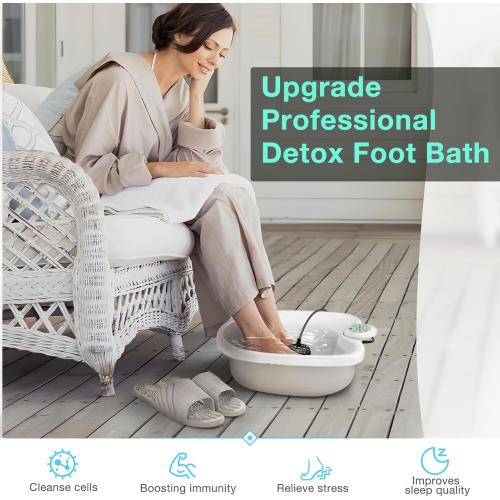 Ionic Foot Bath Detox Machine with Slipper, Portable Ionic Foot Detox Chi Cleanser | Home Use, Beauty Salon Holiday Gift