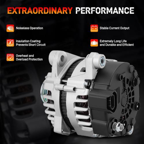 Alternator 12V 150A Compatible with Kia Optima 2014-2015 Sorento 2012-2014 Hyundai Sonata 2014 Santa Fe Sport 2013-2016 L4 2.0L 2.4L Replace# 37300-2G800 37300-2G850 37300-2G855 37300-2G950
