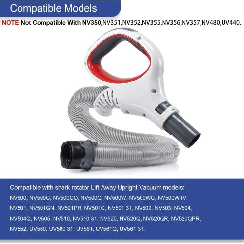 Upgraded Replacement Shark Rotator Hose Handle Compatible with Shark Rotator Professional Lift-Away NV500, NV501, NV502, NV503, NV504, NV505, NV510, NV520, NV552, UV560, Red(Only Models Listed Below)