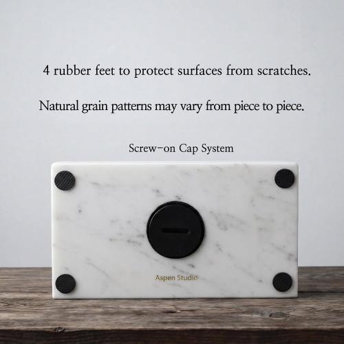 Aspen Studio AspenStudio Carrara Marble Real Urn Genuine Marble Urn for Human Adult Cremation Ashes Decorative urn