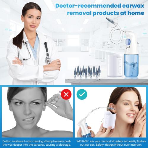 Ear Wax Removal, Ear Cleaner, Ear Wax Removal Kit, FSA Eligible Items Only List, Manual Ear Irrigation Flushing System, Safe and Effective to Clean Ear Built Up Wax