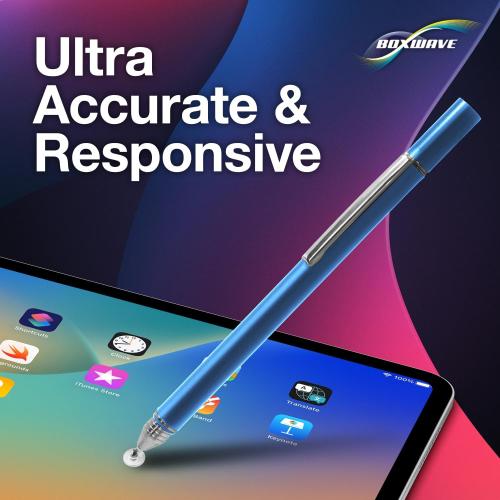 BoxWave Stylus Pen Compatible With ONN Tablet (8 in) - FineTouch Capacitive Stylus, Super Precise Stylus Pen - Lunar Blue