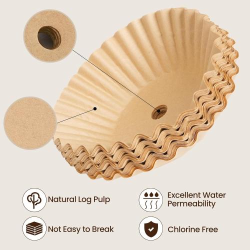 ‼️could be missing items ‼️Coffee Paper Filter for Hamilton Beach Coffee Urn 45 Cup, 120 Pcs | Extra Large Basket Coffee Filters, Precision Perforated Construction, Anti-tear and Zero Coffee Ground Leaks