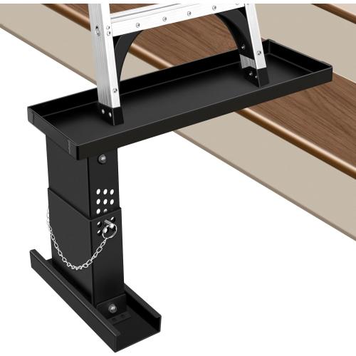 Ladder Extender for Stairs Heavy Duty Ladder Levelers Non-Slip Design Ladder Stabilizer High Strength Leveler 14.8”-20.5” Adjustable Height Range for Single/Extension/Straight/Telescopic Ladders