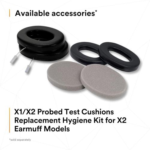3M PELTOR Hearing Protection Earmuffs, X Series X2A, Over the Head Headband, NRR 24 dB, Pack of 1, Construction, Manufacturing, Maintenance, Automotive, Woodworking, Black/Yellow