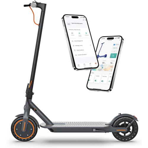 Electric Scooter, 350W Motor, 21-23 Miles Long Range, 19 Mph Speed, 8.5 Portable Folding Commuting Scooter, Double Braking System, Max Load 264Ibs (SP03-21Miles)