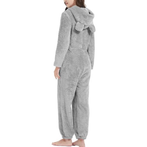 Flygo Womens Onesies Pajamas One Piece Hooded Adult Pajama Jumpsuit Winter Fuzzy Sleepwear