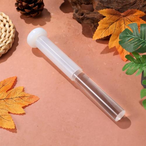 Hemoton Tibetan Singing Bowl Stick Acrylic Mallet Crystal Singing Bowl Striker for Sound Bath Meditation Chanting Therapy Smooth Grip 7.87 inch 1 X Mallet