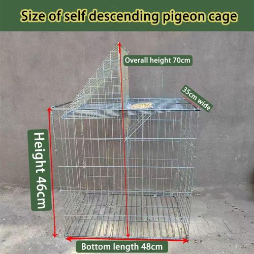 Pigeon Cage, Household Automatic Sky Falling Bird Container Rotating Flip Board Outdoor, Breeding Farm Specific Pigeon Coop,Pigeon Trap with Escape.