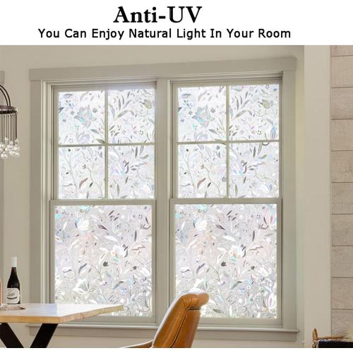 Kromapolis Window Film, Window Privacy Film, Vinyl Glass Covering, Stained Glass Decorative Film, Window Film Privacy Frosted, Static Window Clings, Non-Adhesive, No-Glue (29.5 x 78.7inch)