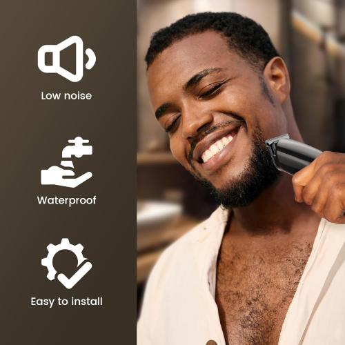 Beard Trimmer for Men SHPAVVER,17-Pc Set Rechargeable Hair Clippers Kit with Safety Lock,Mens Grooming Kit for Hair Beard Body & Nose,Gifts for Men